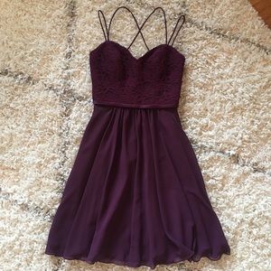 Kennedy Blue Eggplant Nova Bridesmaid Dress